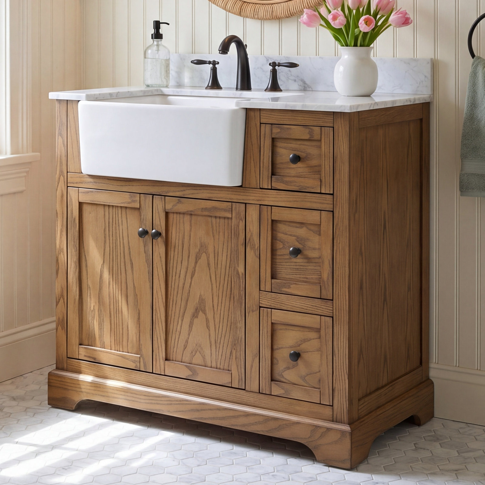 Pardue 36'' Single Bathroom Vanity, Driftwood