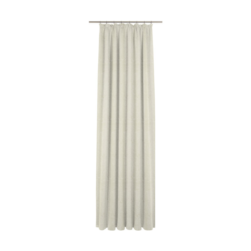 Rugeley Room Darkening Curtain Single Panel, Ecru, 135 W x 245 D cm