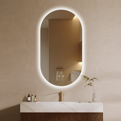 Oval Wall Vanity Mirror
