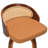 Swivel Faux Leather Cushion Rattan Back Counter & Bar Stools-215557201-215557214