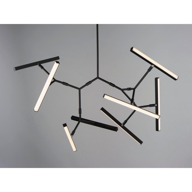 Fissell 8 - Light Black LED Sputnik Pendant