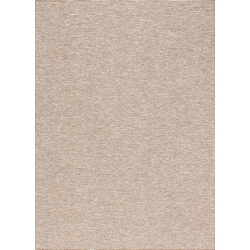 Tapis intérieur / extérieur beige Fager, Rectangle 7 pi 5 po x 10 pi