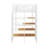 Twin Size Metal Loft Bed With Shelf-937421957