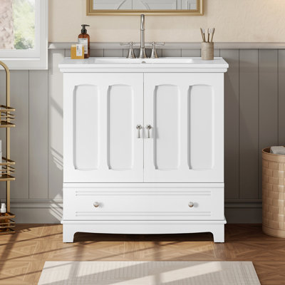 Meuble-lavabo 30 po avec lavabo en céramique