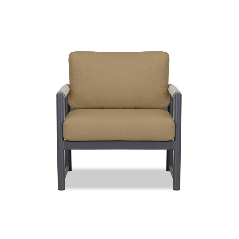 Alto Outdoor Lounge Chair, Cast Silver Sunbrella®, Slate Gray