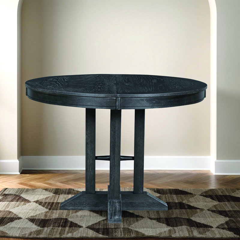 Table de salle à manger extensible Farmhouse, Noir