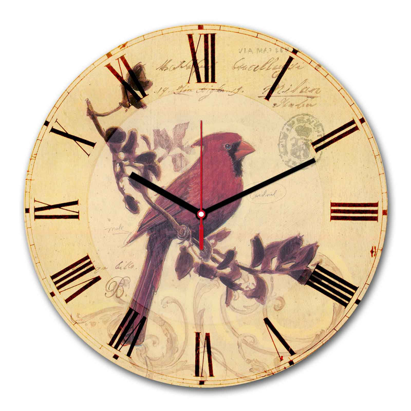 Horloge murale élégante Elegant, 11,8 pouces de diamètre | 100% panneau de fibres à densité moyenne avec une épaisseur de 0,2 pouce | Design élégant pour la maison ou le bureau | La montre moderne ajoute de la sophistication à n'importe quel espa