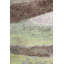 Tapis vert en laine noué à la main de conception unique 9 pi x 12 pi New Age Greenland