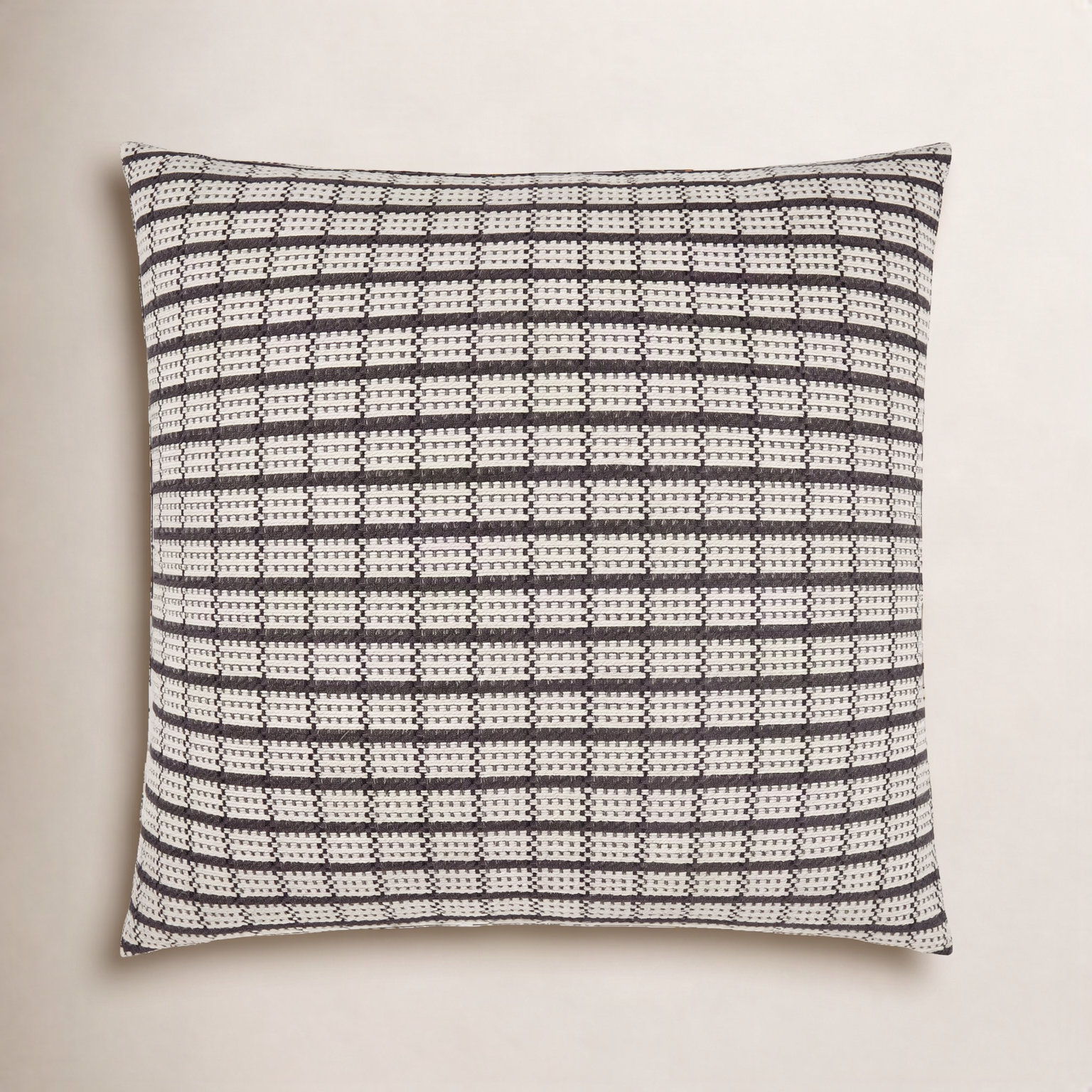 D.V. Kap Grazino 24" x 24" Cotton Pillow Cover, Square 20", Graphite
