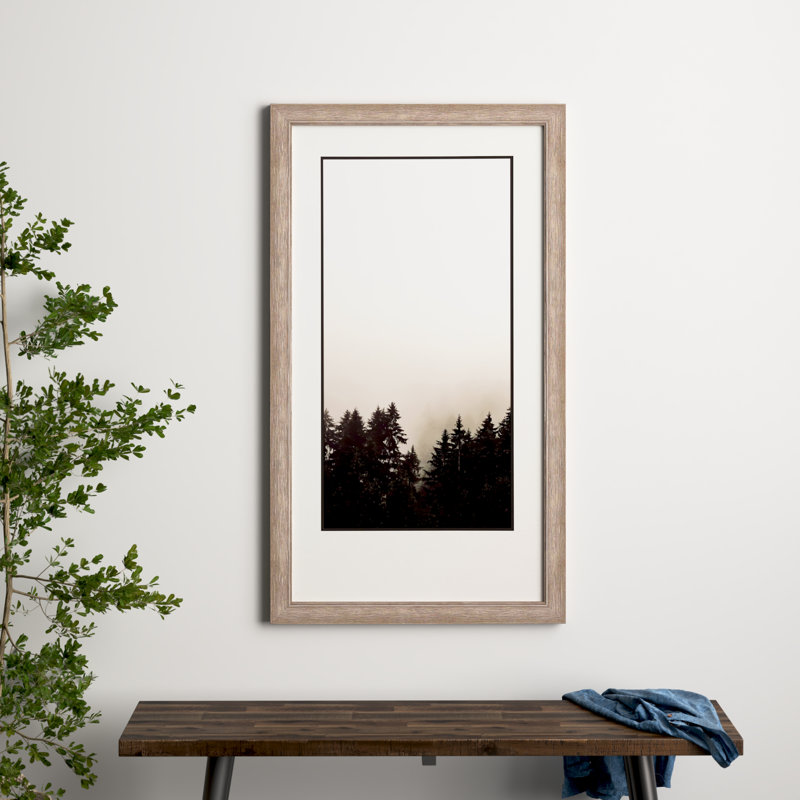 «Misty Peak I» par Schoucheig - Reproduction d'art graphique sur papier encadré