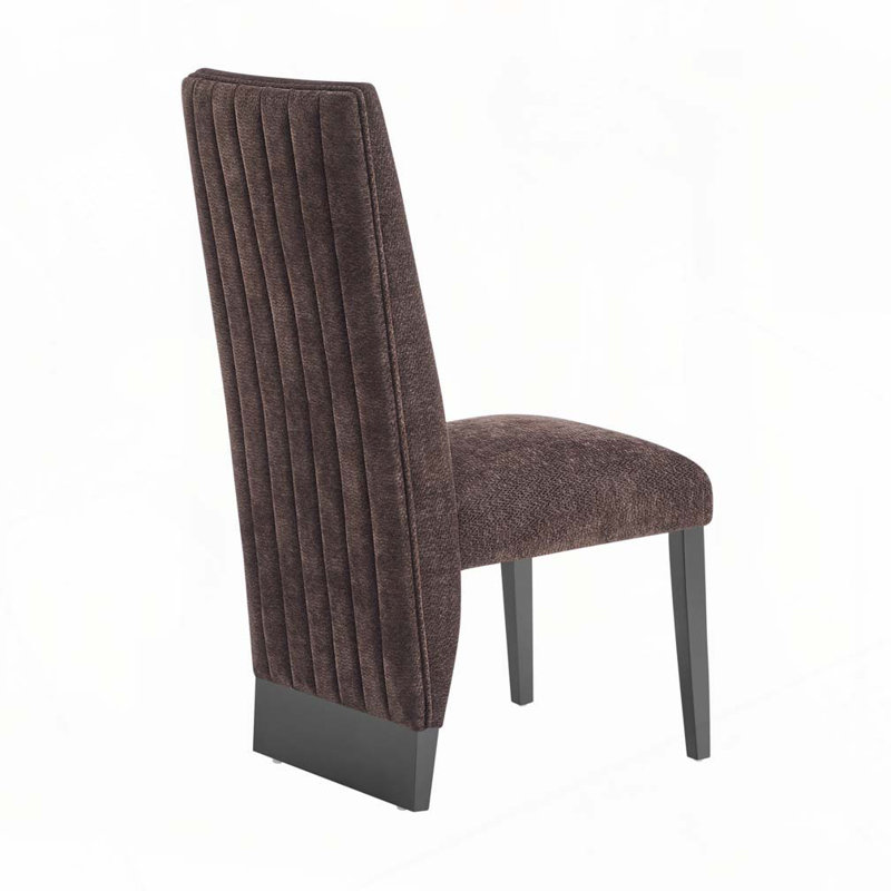 Chaise de salle à manger, Brun, Gris clair