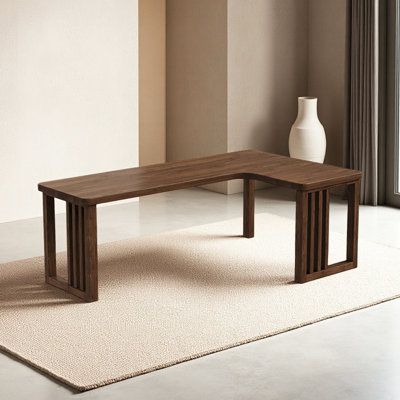 Modern Solid Wood L-shaped Desk