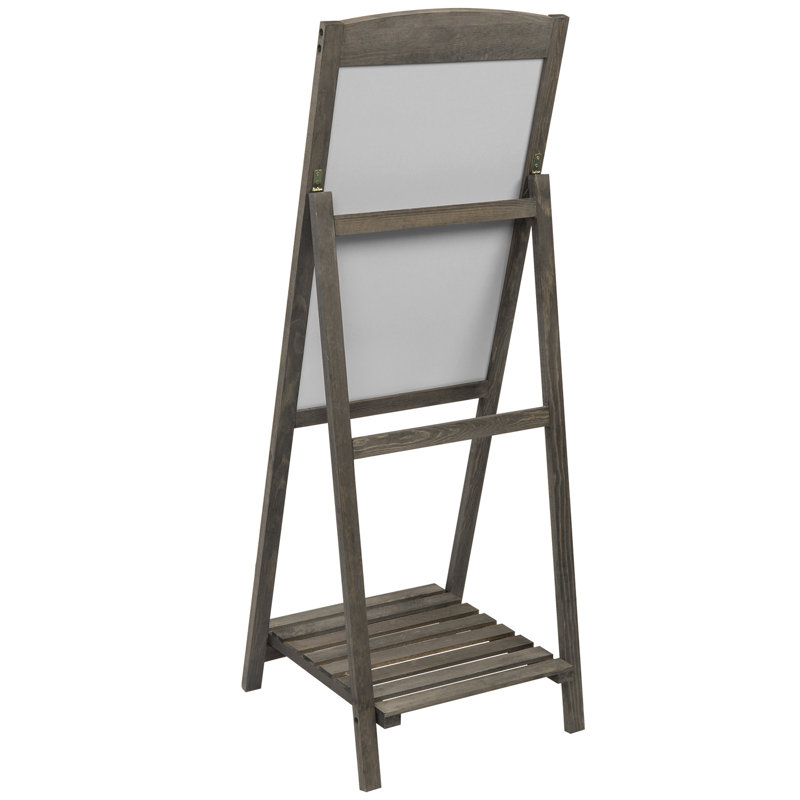 Free Standing Chalkboard w/ Display Shelf