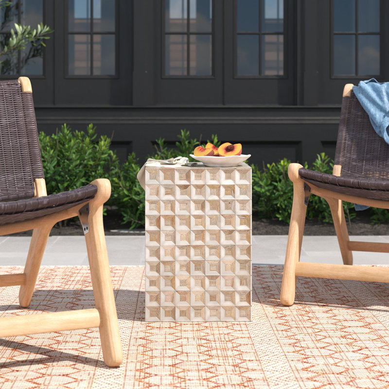 Hobbes Solid Wood Accent Stool