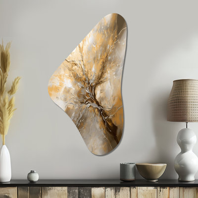 Ron - Irregular Shape Abstract Metal Wall Art, Asymmetrical Metal Wall Sculpture Print