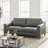 Weddel 75.6" Genuine Leather Square Arm 3-Seater Sofa-886771071