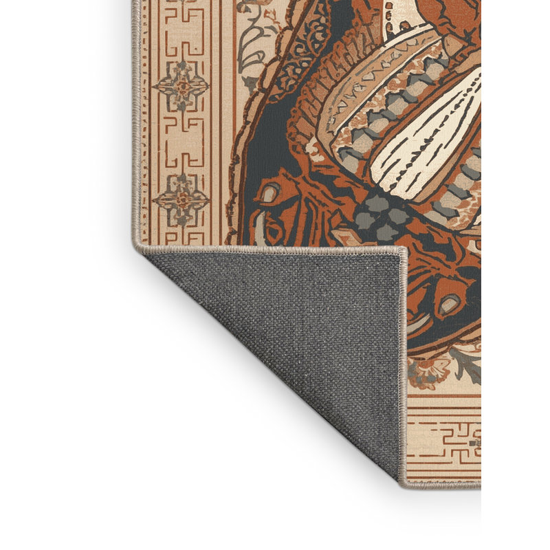 Tapis oriental doux et moelleux Delmont, 3 X 5