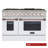 Custom Pro-Style 48 in. 6.7 cu. ft. 8-Burner Freestanding Double Oven Gas Range-73306192-73306193