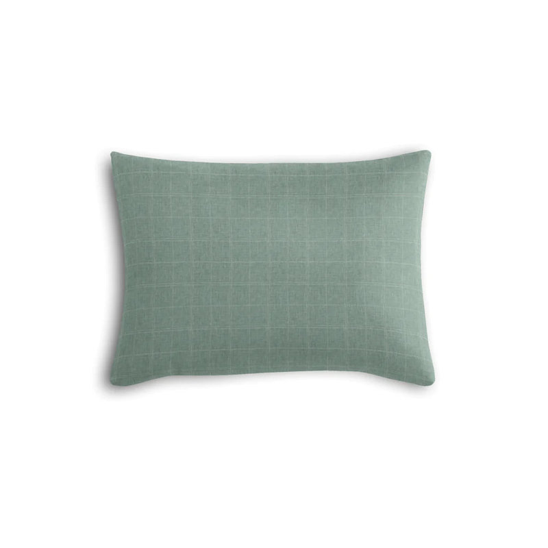 Landon Cotton Blend Reversible Throw Pillow, 14" x 36", Glacier