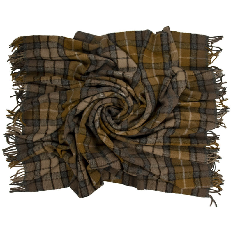Jeté en laine highland Snio, Buchanan naturel