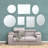 Flush Mount Frameless Beveled Wall Rectangle Mirror | Mount Landscape or Portrait-21562912