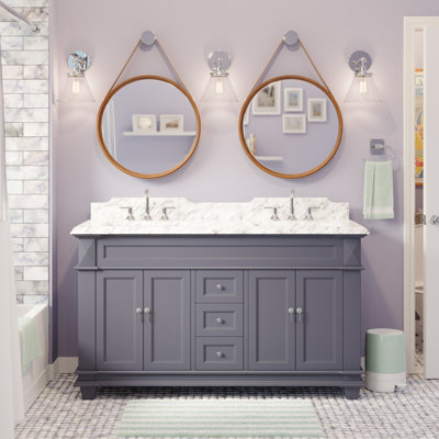 Ensemble de meuble-lavabo double 60 po Ensa