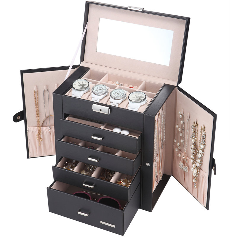Synthetic Leather Jewelry Box +