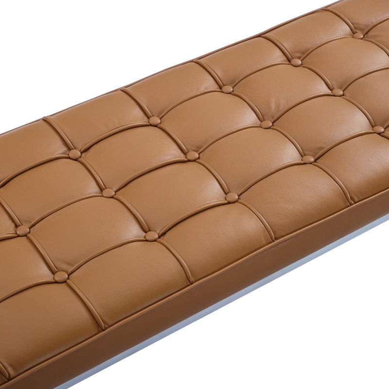 Banc en cuir Loft, Brun clair