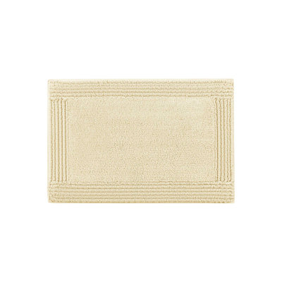 Tapis pour salle de bain réversible 100% coton 3000 g / m², 24 po x 36 po, antidérapant, velours moyen 0,5 po pour salle de bain, tapis 24 po x 36 po, lavable à la machine, luxueux