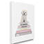 « mode designer pet dog bookstack blanc rose », impression-45198042-45198039