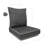 Corded Seat Cushion With Zipper Closure And Corded Back Cushion, With White Polyester Padded Fill.-1125301520