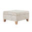 Grand repose-pieds avec rangement HomePop Camden