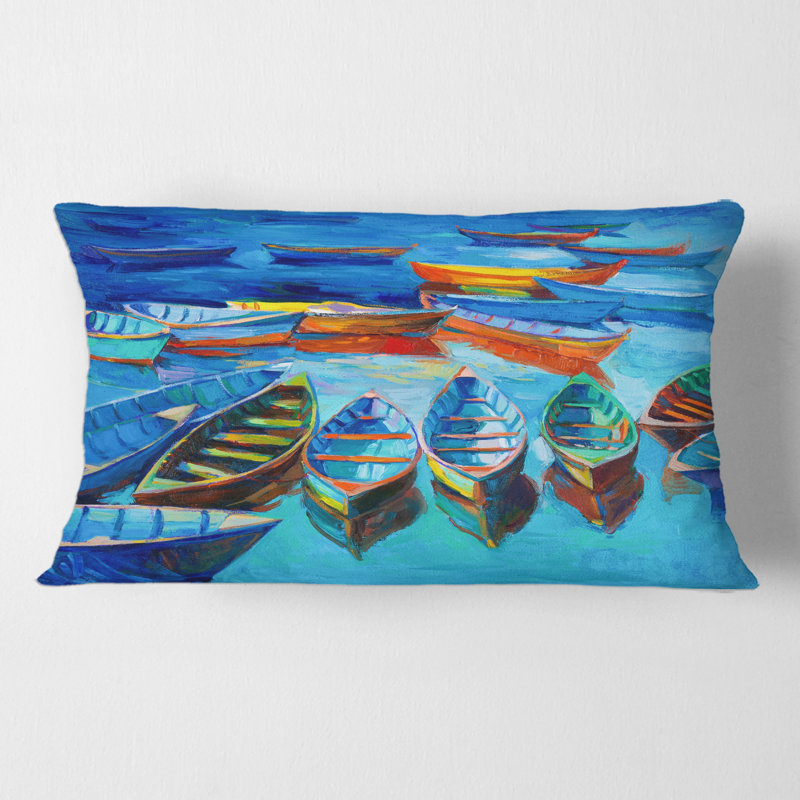 Housse et coussin rectangulaires Little Wating in the Harbor
