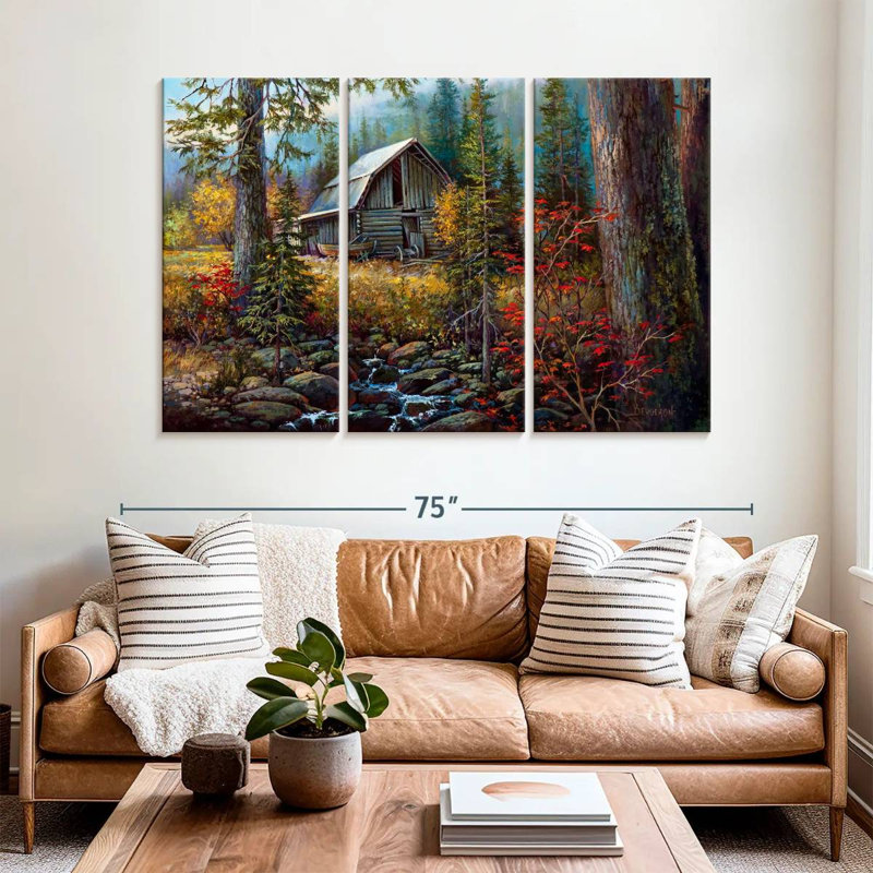 Lilie Burma Barn, 42" H x 65" W