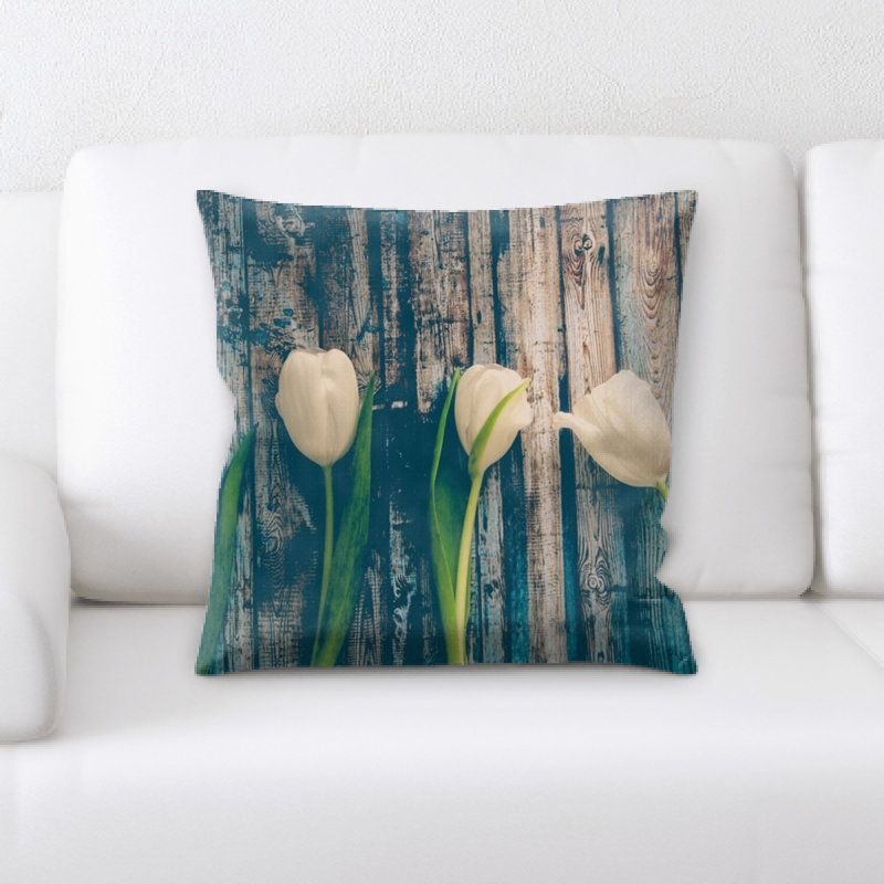 Close Up Microsuede Reversible Throw Pillow