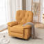 Fauteuil inclinable relaxant, molleton artificiel doux, rembourré, oscillant, poche latérale-1337520701