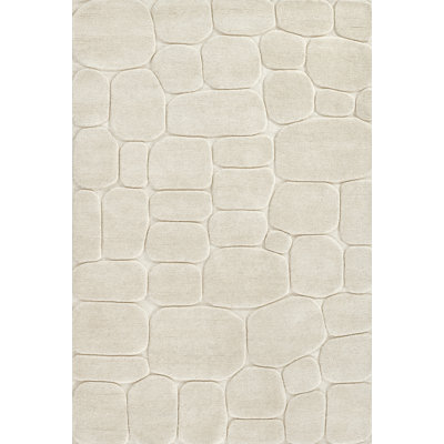 Aelin Pebble Hand Tufted Wool Ivory Area Rug