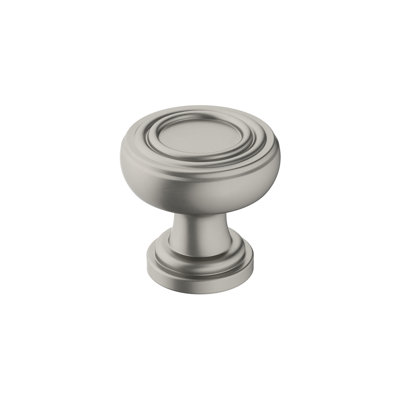 Bouton d'armoire Ville en nickel satiné de 1-1 / 8 po (29 mm) Ville