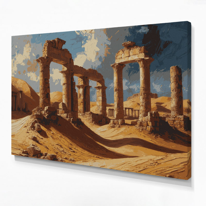 Art mural sur toile Sci Fi Desert, H 11 po x l 14 po