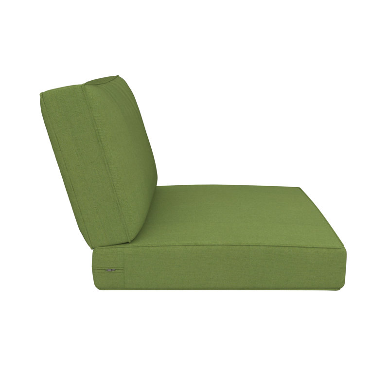 Outdoor Sunbrella Lounge Chair Cushion, Spectrum Cilantro Sunbrella® Plainweave