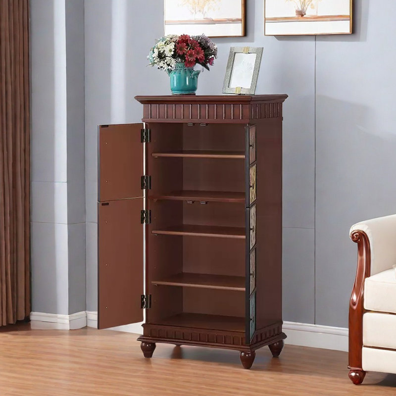 Multi-functional decorative storage accent cabinet