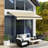 12' X 10' Retractable Balcony Awning, Patio Sunshade With Manual Control, 280Gsm Fabric, Solid Aluminum Frame, Beige For Deck & Yard Awning 10', Sun Shelter Operation,
