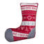 Coussin décoratif de Noël bas de Noël, coussin décoratif en forme de trée Ho Ho Ho rouge et blanc, 18 po x 12 po