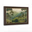 «Tall White Trees and Layered Green Mountains», art mural sur toile-132897976