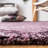 Alora Geometric Hand Tufted Wool Purple Area Rug-366631498