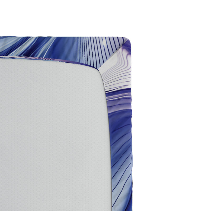 Microfiber Abstract Fitted Sheet, Queen Fitted Sheet