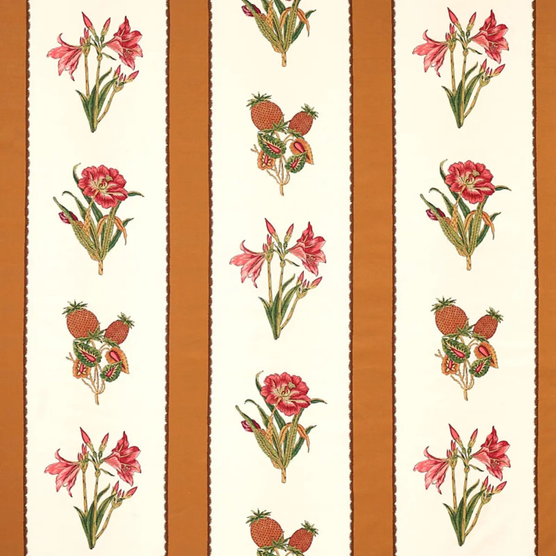 Tissu à rayures Servilia, Chameau
