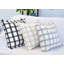 Ensemble de 2 housses de coussin en coton tissé à carreaux avec franges-106208497-106927794