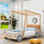 Jacquleen Wood Platform Bed with Shelf and Headboard-1051038364