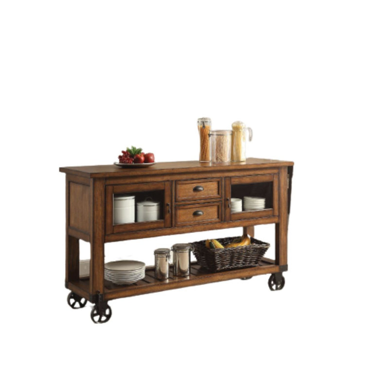 Solid Wood Kitchen Cart